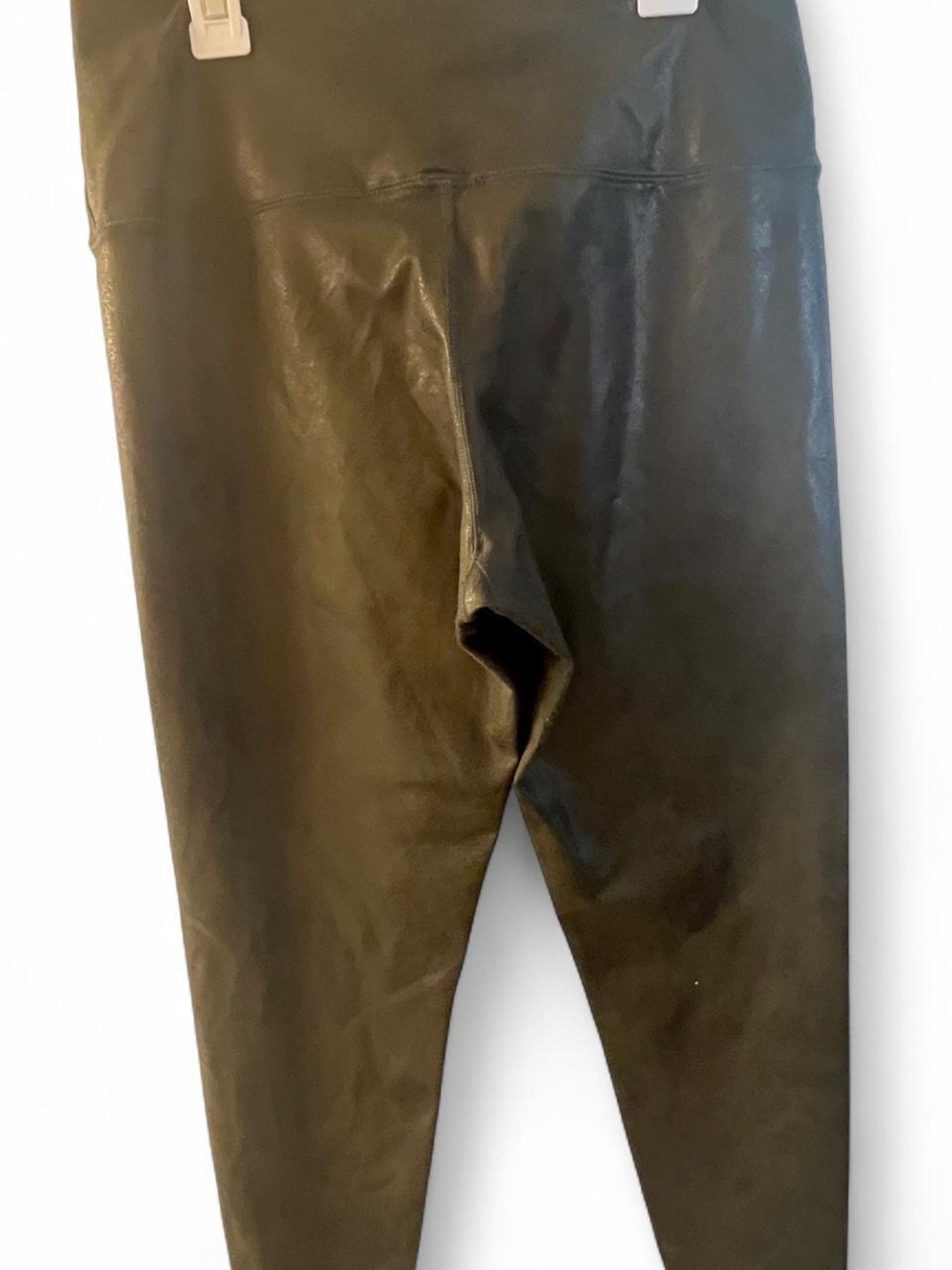 aerie Offline Faux Leather Olive High-Rise 7/8 Leggings - Picture 5 of 5